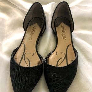 Black Snake Printed Flats